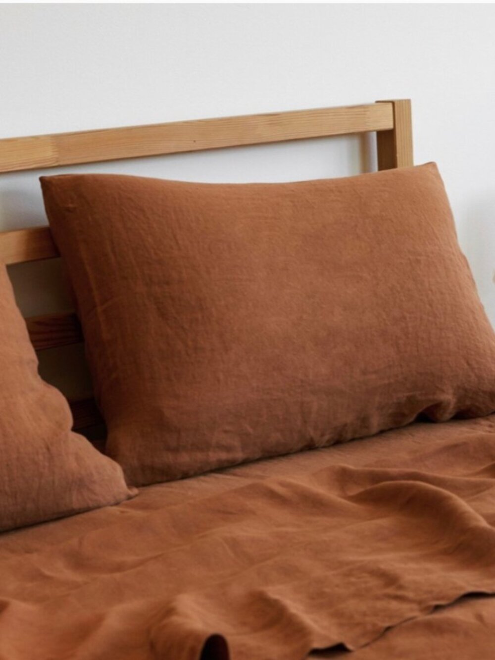 Parachute Two 100% Linen Standard Pillowcases Terra